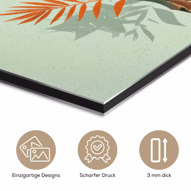 Dino - Bladeren - Grafisch - Groen aluminium wit klein -closeup_DE