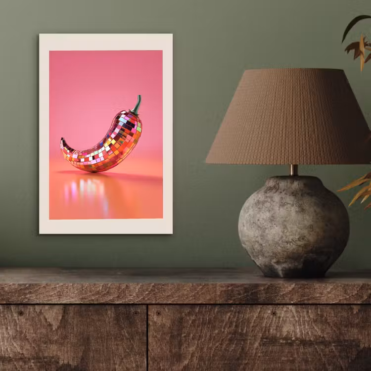 Disco - Peper - Roze aluminium wit klein -sfeer2