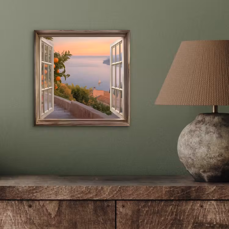 Doorkijk - Uitzicht - Meer - Landschap aluminium wit klein -sfeer2