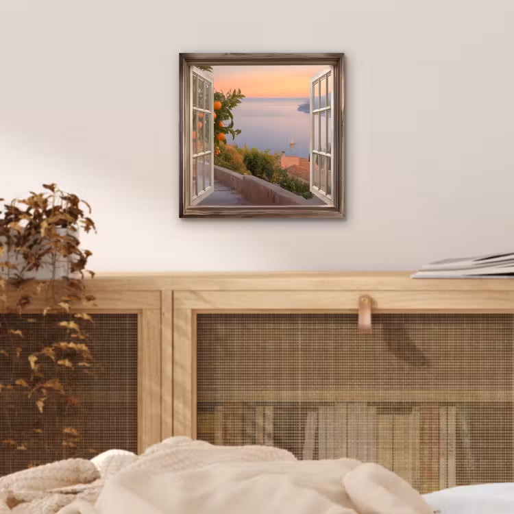 Doorkijk - Uitzicht - Meer - Landschap aluminium wit klein -sfeer3