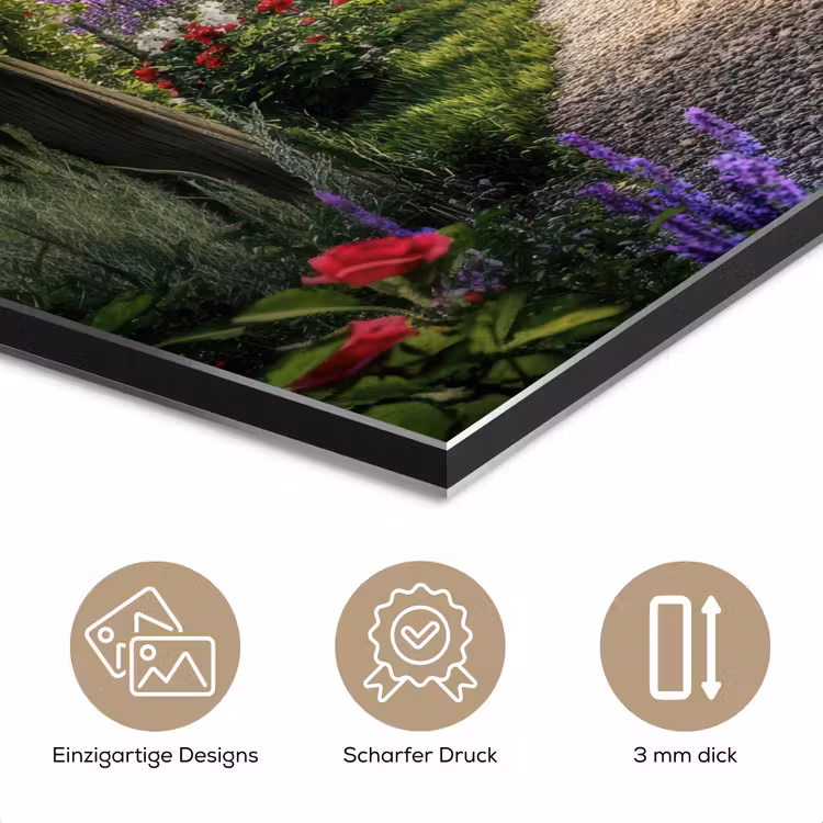 Doorkijk - Tuinboog - Bloemen - Natuur - Pad aluminium wit klein -closeup_DE