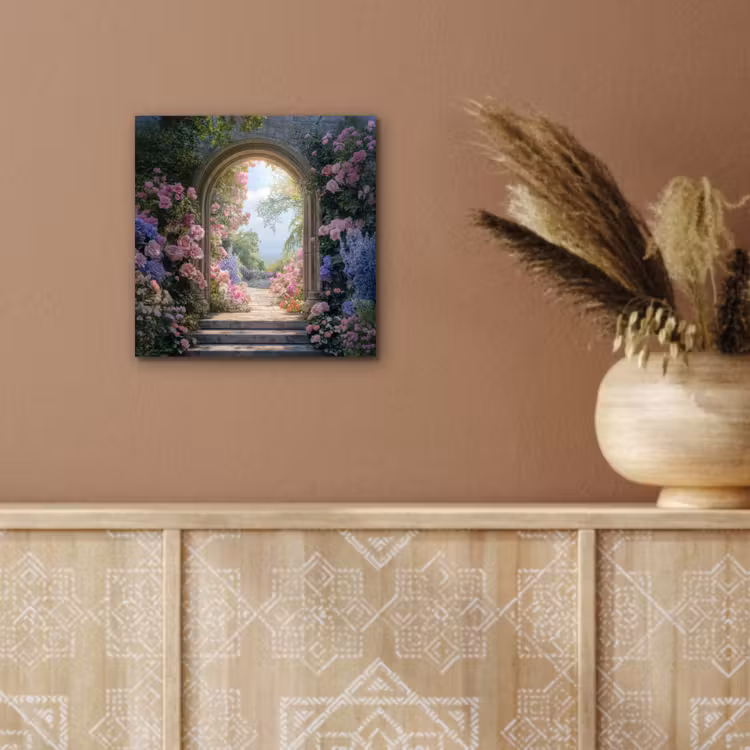 Doorkijk - Rozen - Vintage - Bloemen aluminium wit klein -sfeer4