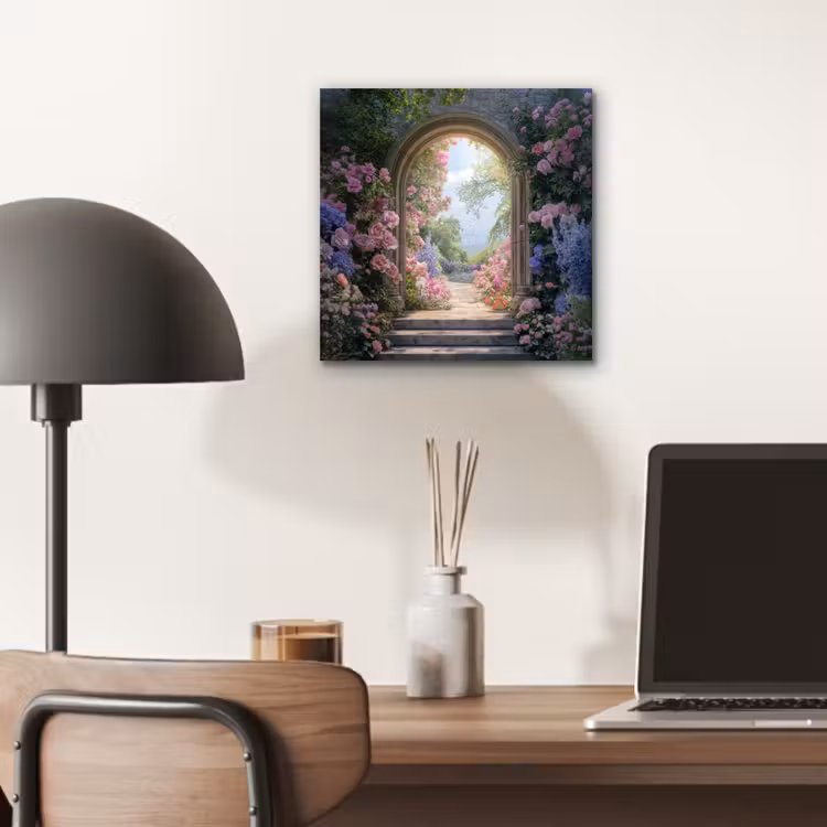 Doorkijk - Rozen - Vintage - Bloemen aluminium wit klein -sfeer5
