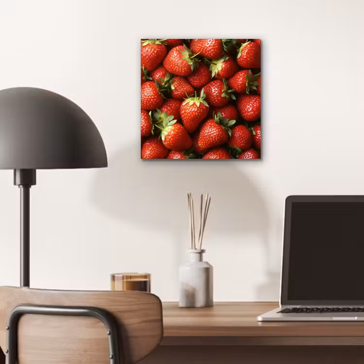 Aardbei - Fruit - Rood aluminium wit klein -sfeer5