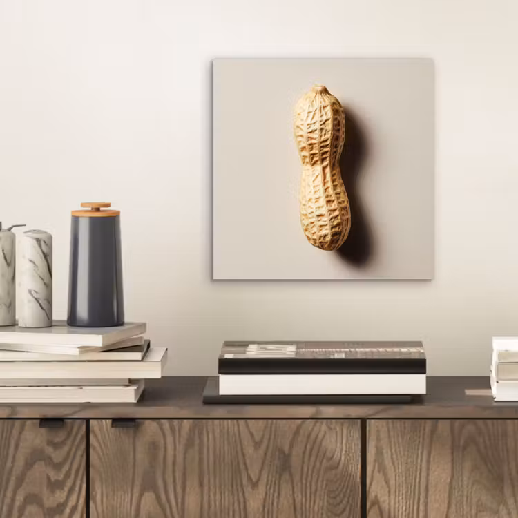 Pinda - Ruw - Beige aluminium wit klein -sfeer1