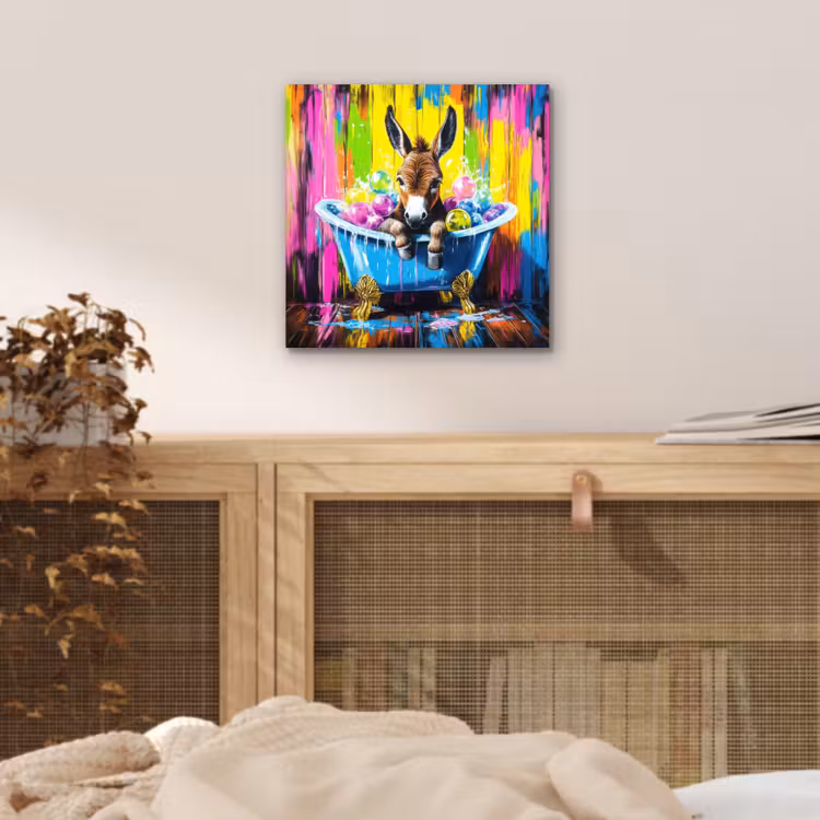 Ezel - Badkuip - Roze - Schuim aluminium wit klein -sfeer3