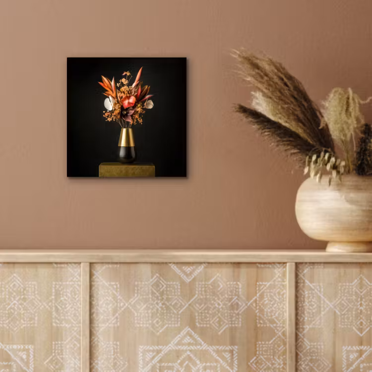 Exotisch - Boeket - Vaas - Goud aluminium wit klein -sfeer4