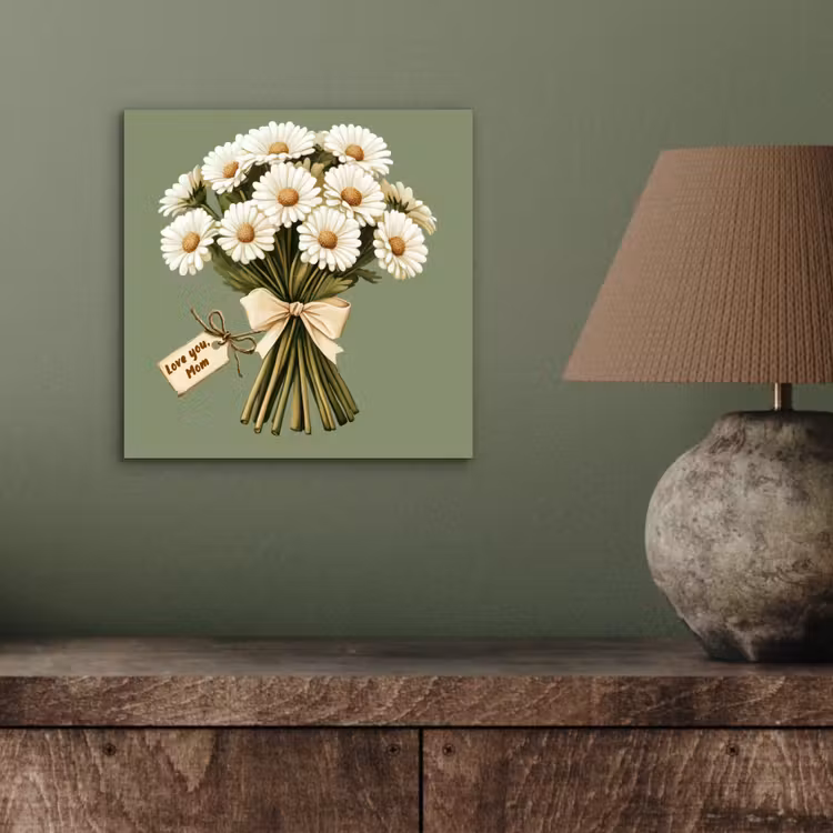 Lint - Boeket - Groen - Quote aluminium wit klein -sfeer2
