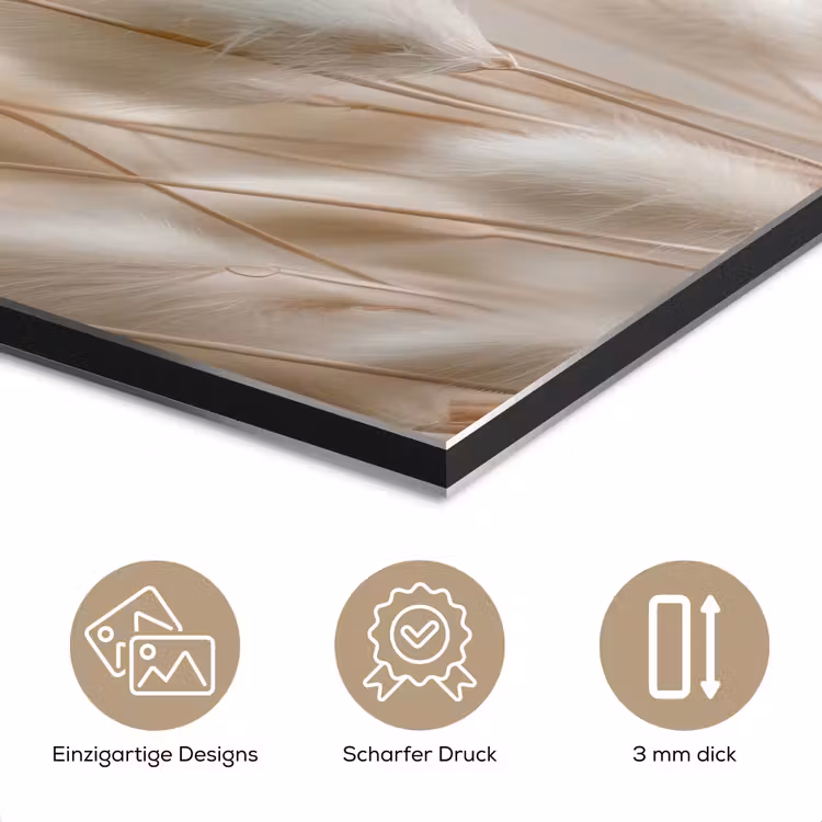 Pluimen - Beige - Minimalistisch aluminium wit klein -closeup_DE