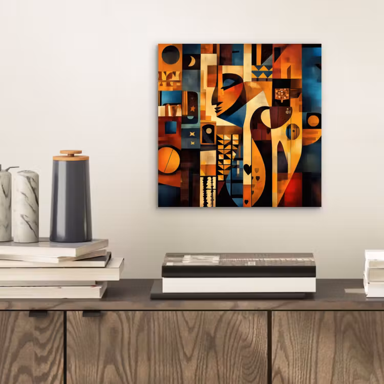 Figuren - Abstract - Symbolen aluminium wit klein -sfeer1