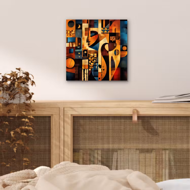 Figuren - Abstract - Symbolen aluminium wit klein -sfeer3
