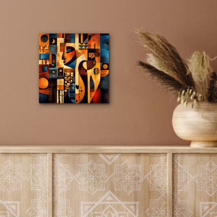 Figuren - Abstract - Symbolen aluminium wit klein -sfeer4