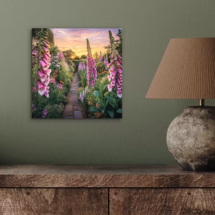 Vingerhoedskruid - Bloemen - Tuin aluminium wit klein -sfeer2