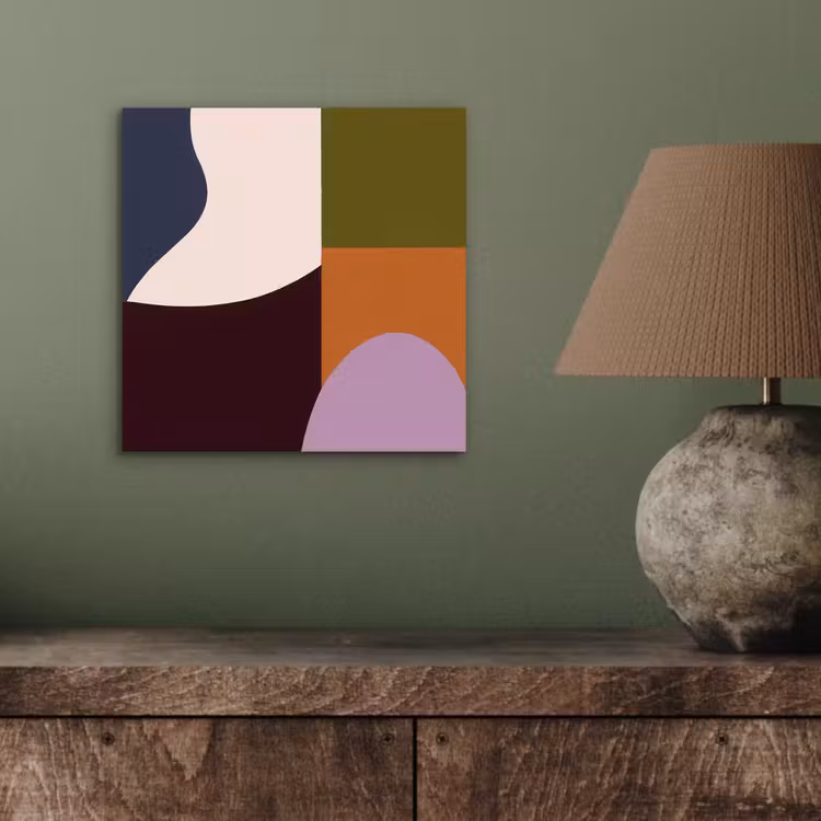 Vormen - Abstract - Kleuren - Vierkant aluminium wit klein -sfeer2