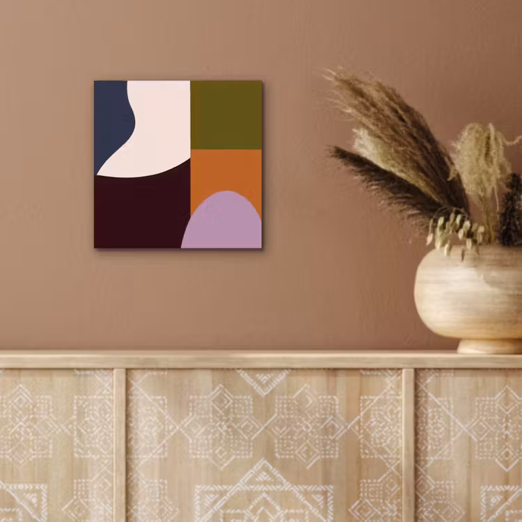 Vormen - Abstract - Kleuren - Vierkant aluminium wit klein -sfeer4
