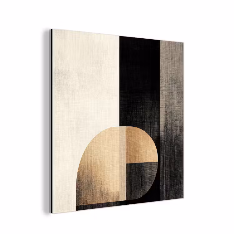 Vormen - Modern - Zwart aluminium wit klein -3d