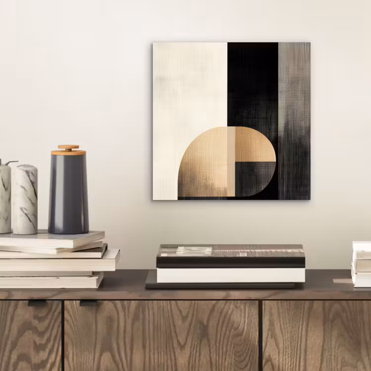 Vormen - Modern - Zwart aluminium wit klein -sfeer1