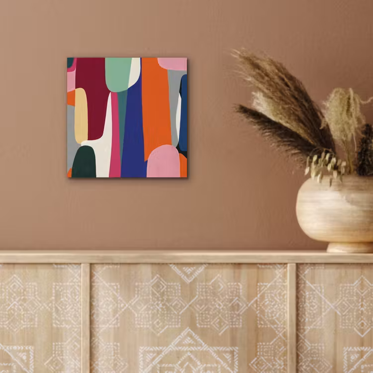 Vormen - Ritmisch - Kleuren - Abstract aluminium wit klein -sfeer4