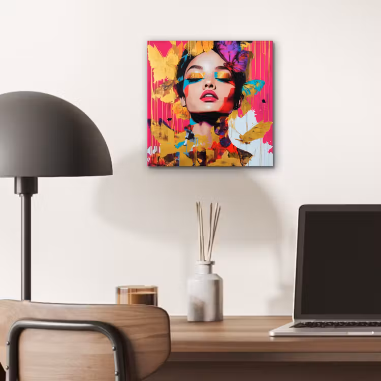 Vrouw - Abstract - Kleurrijk aluminium wit klein -sfeer5