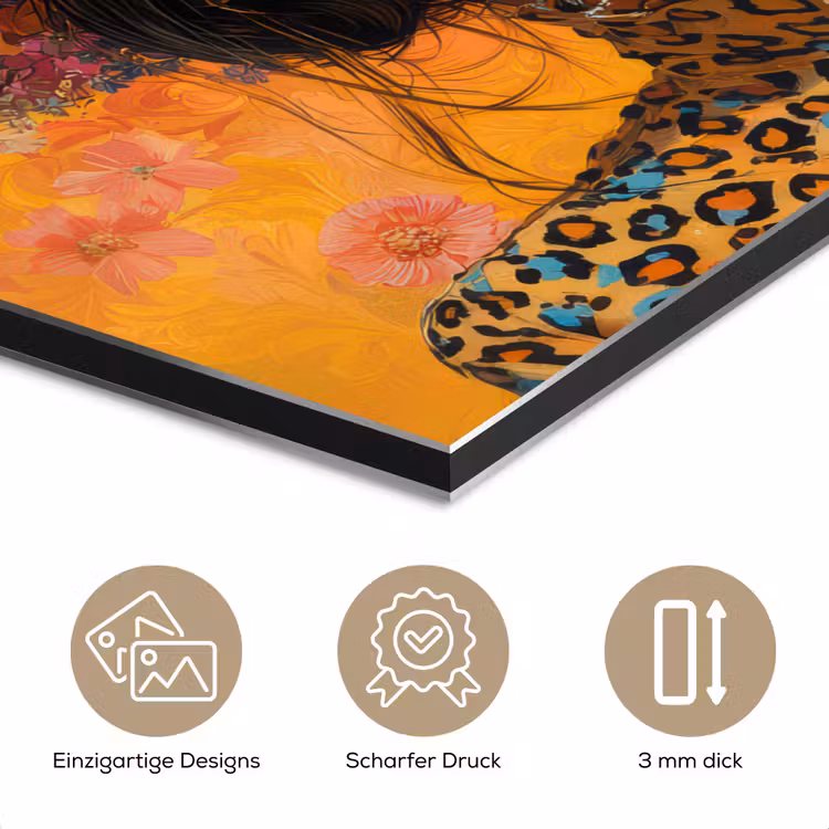 Vrouw - Bloemen - Aesthetic - Oranje aluminium wit klein -closeup_DE