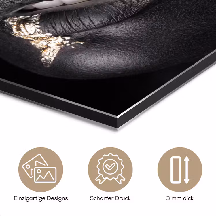 Vrouw - Goud - Zwart - Verf - Luxe aluminium wit klein -closeup_DE