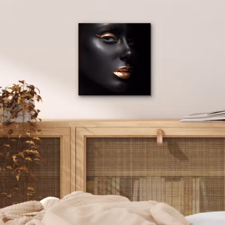 Vrouw - Make-up - Koper - Zwart aluminium wit klein -sfeer3