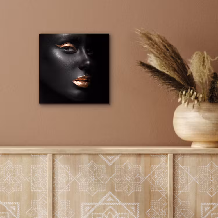 Vrouw - Make-up - Koper - Zwart aluminium wit klein -sfeer4