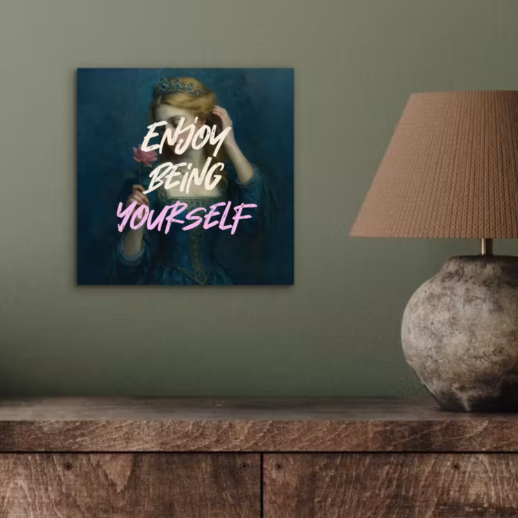 Vrouw - Roos - Quote aluminium wit klein -sfeer2