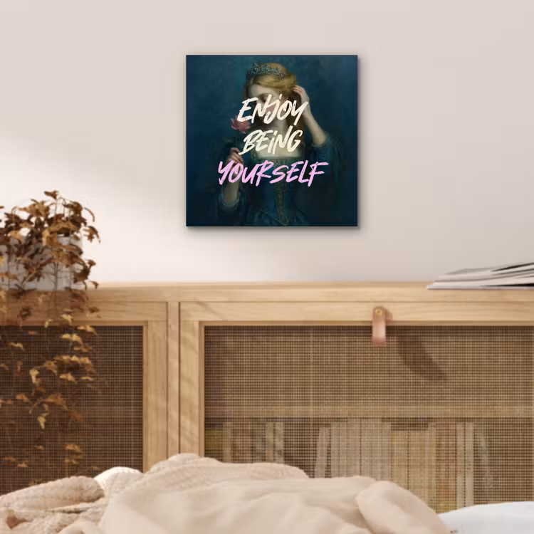 Vrouw - Roos - Quote aluminium wit klein -sfeer3