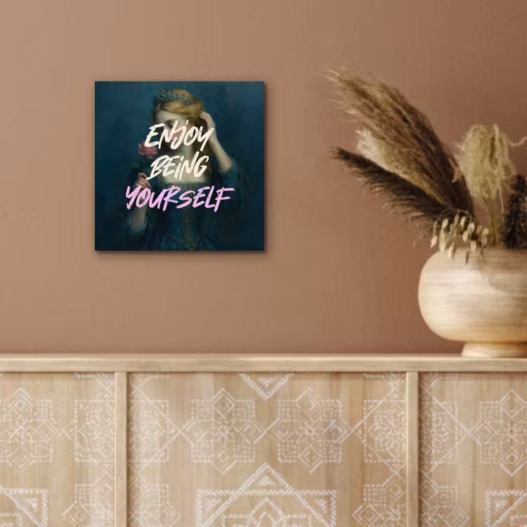 Vrouw - Roos - Quote aluminium wit klein -sfeer4