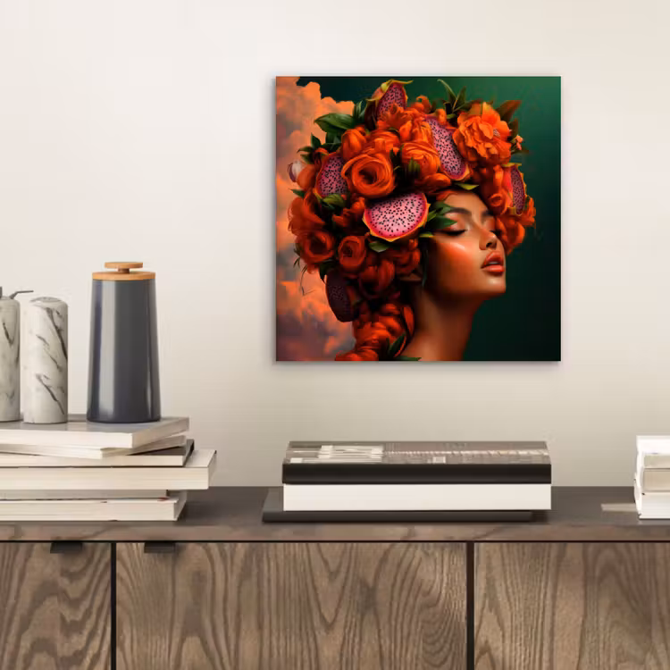 Vrouw - Drankenfruit - Rozen aluminium wit klein -sfeer1