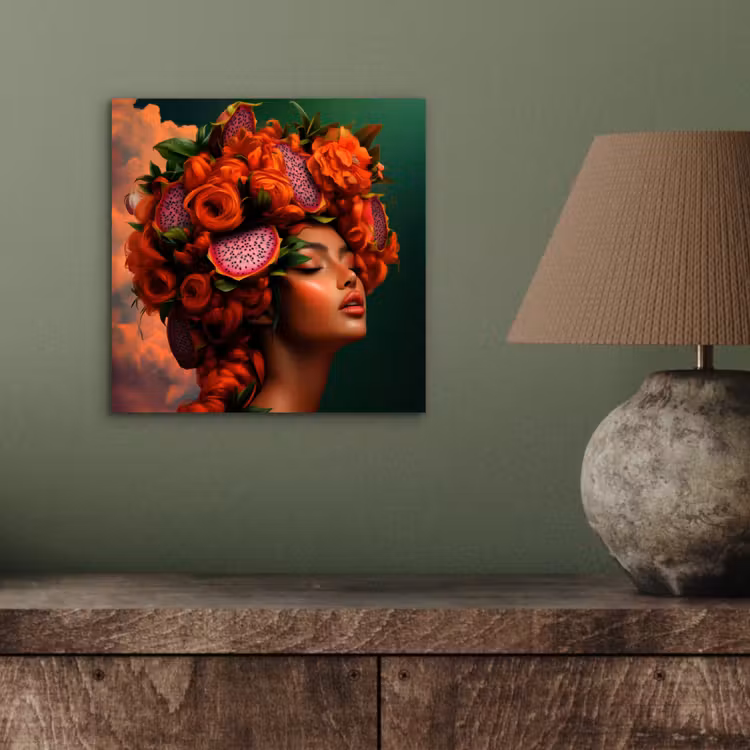 Vrouw - Drankenfruit - Rozen aluminium wit klein -sfeer2