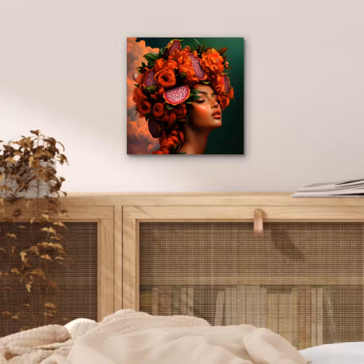 Vrouw - Drankenfruit - Rozen aluminium wit klein -sfeer3