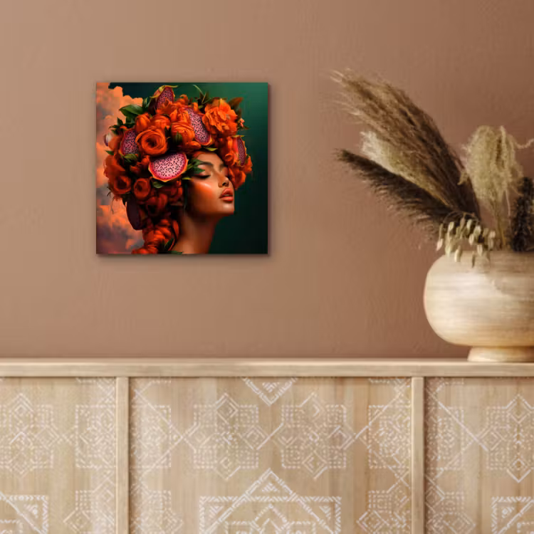 Vrouw - Drankenfruit - Rozen aluminium wit klein -sfeer4