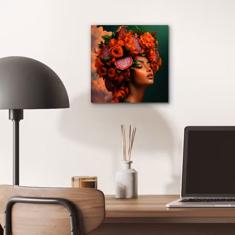 Vrouw - Drankenfruit - Rozen aluminium wit klein -sfeer5
