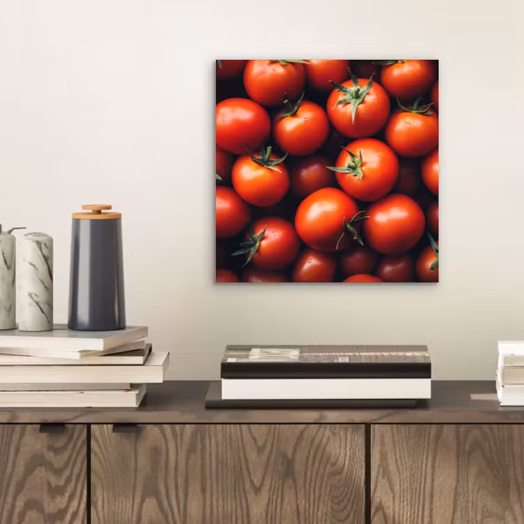 Groente - Rood - Tomaten aluminium wit klein -sfeer1