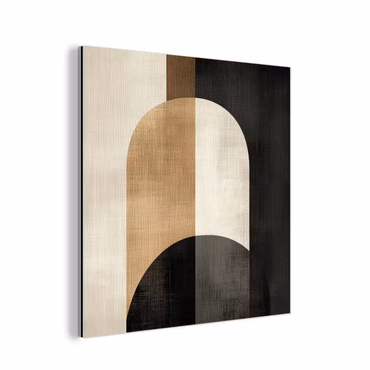 Geometrische - Vormen - Wit aluminium wit klein -3d