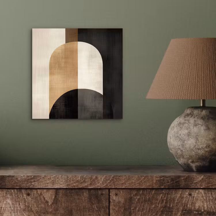 Geometrische - Vormen - Wit aluminium wit klein -sfeer2