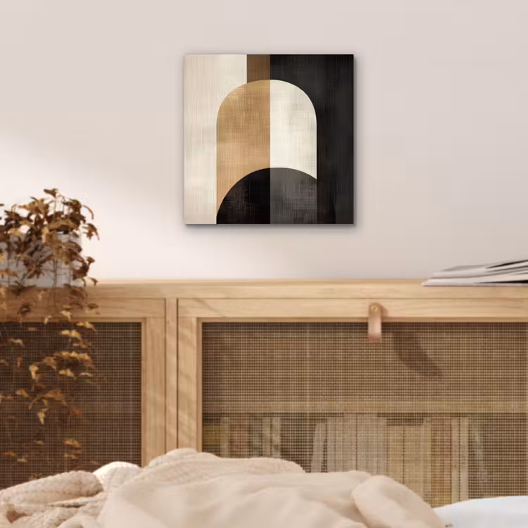 Geometrische - Vormen - Wit aluminium wit klein -sfeer3