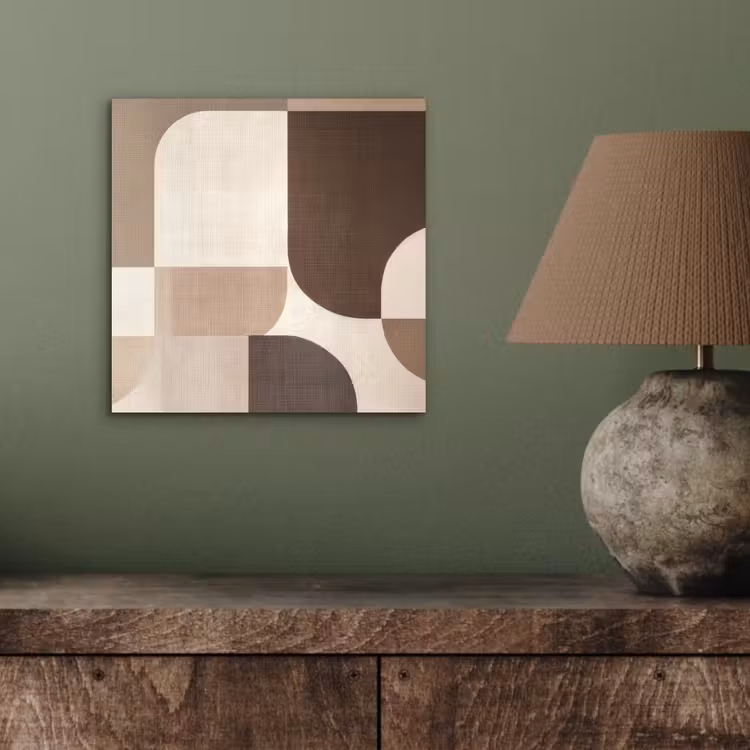 Geometrisch - Geweven structuur - Modern aluminium wit klein -sfeer2