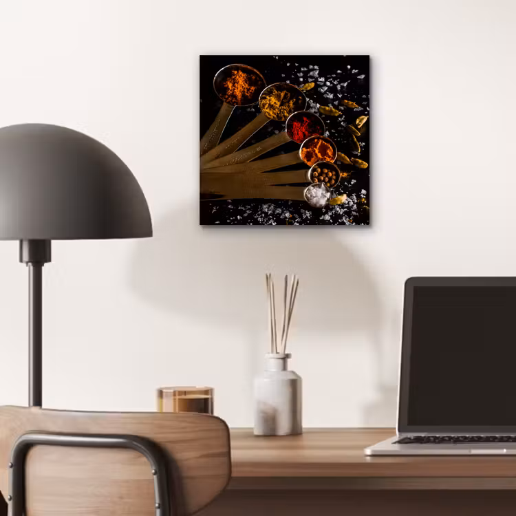 Kruiden - Lepels - Zout - Specerijen - Zwart aluminium wit klein -sfeer5
