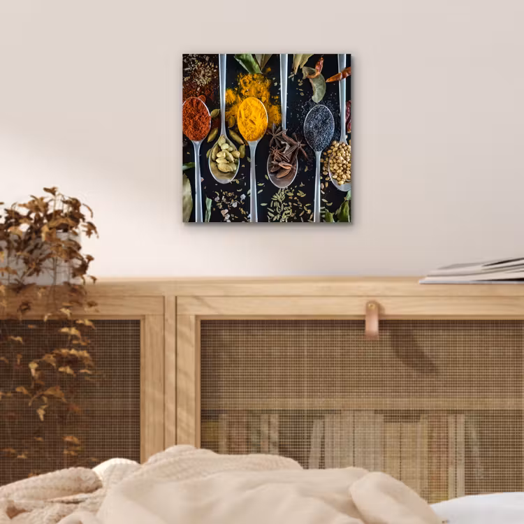 Kruiden - Lepel - Specerijen - Zwart - Keuken aluminium wit klein -sfeer3