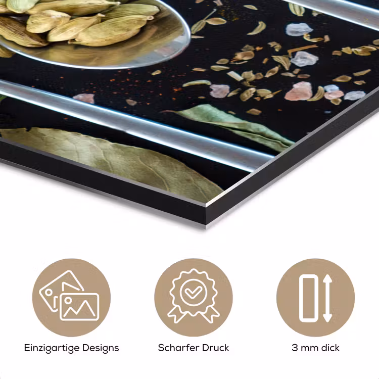 Kruiden - Lepel - Specerijen - Zwart - Keuken aluminium wit klein -closeup_DE