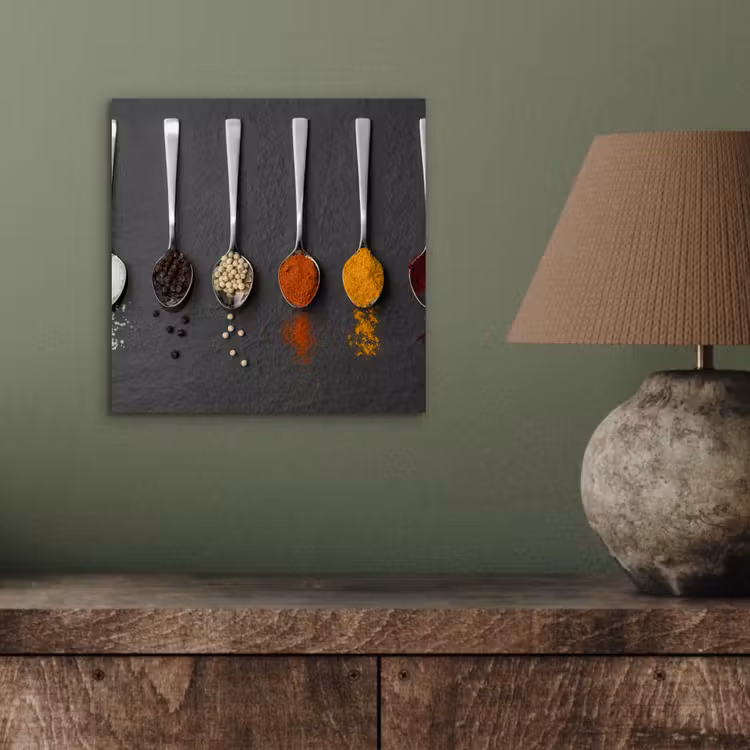 Specerijen - Lepels - Tafel - Rustiek - Kruiden aluminium wit klein -sfeer2