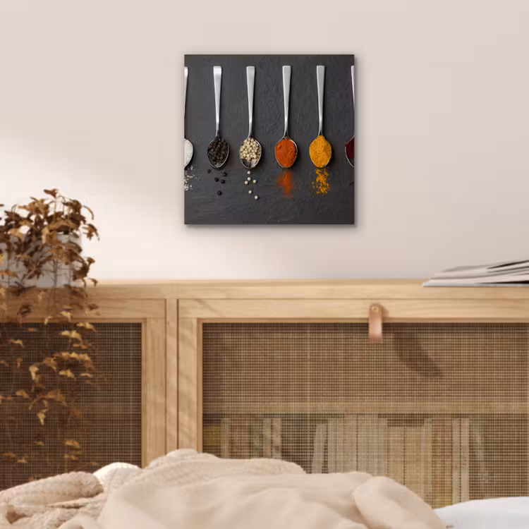 Specerijen - Lepels - Tafel - Rustiek - Kruiden aluminium wit klein -sfeer3