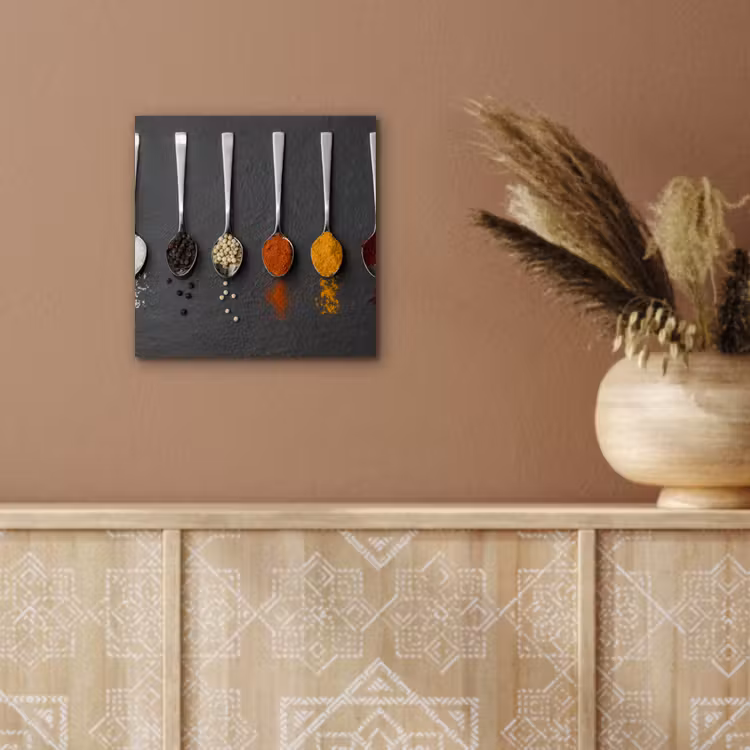 Specerijen - Lepels - Tafel - Rustiek - Kruiden aluminium wit klein -sfeer4