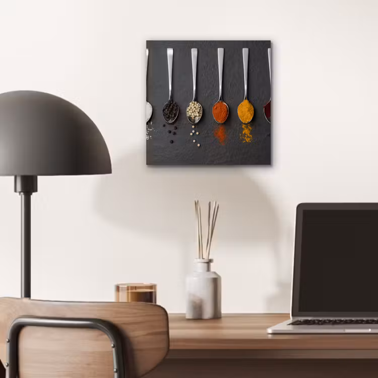 Specerijen - Lepels - Tafel - Rustiek - Kruiden aluminium wit klein -sfeer5