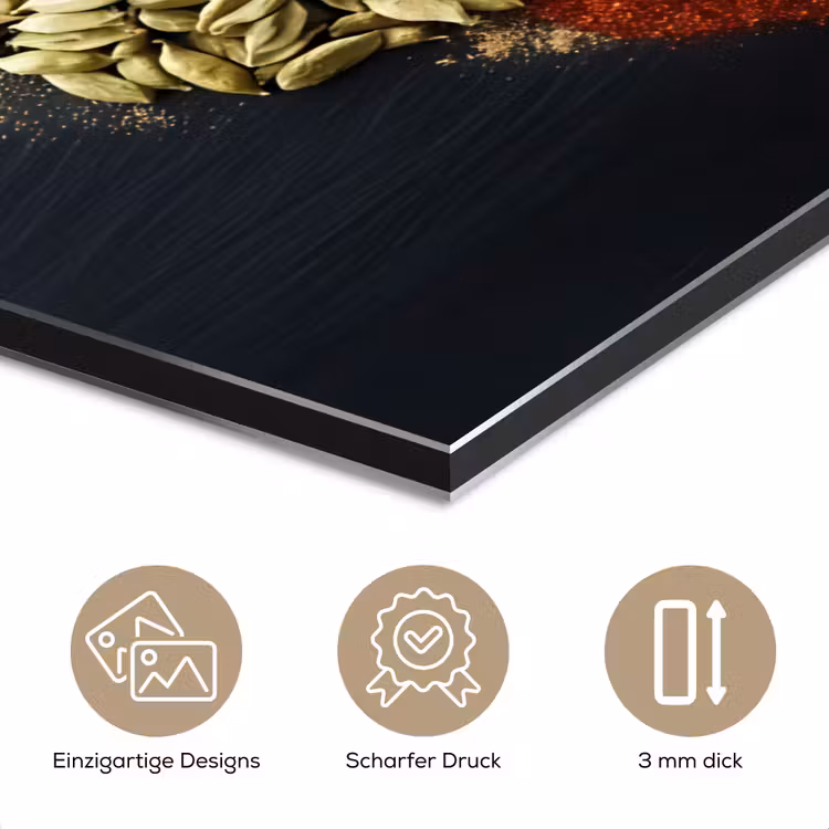 Specerijen - Mix - Hartvorm - Zwart aluminium wit klein -closeup_DE