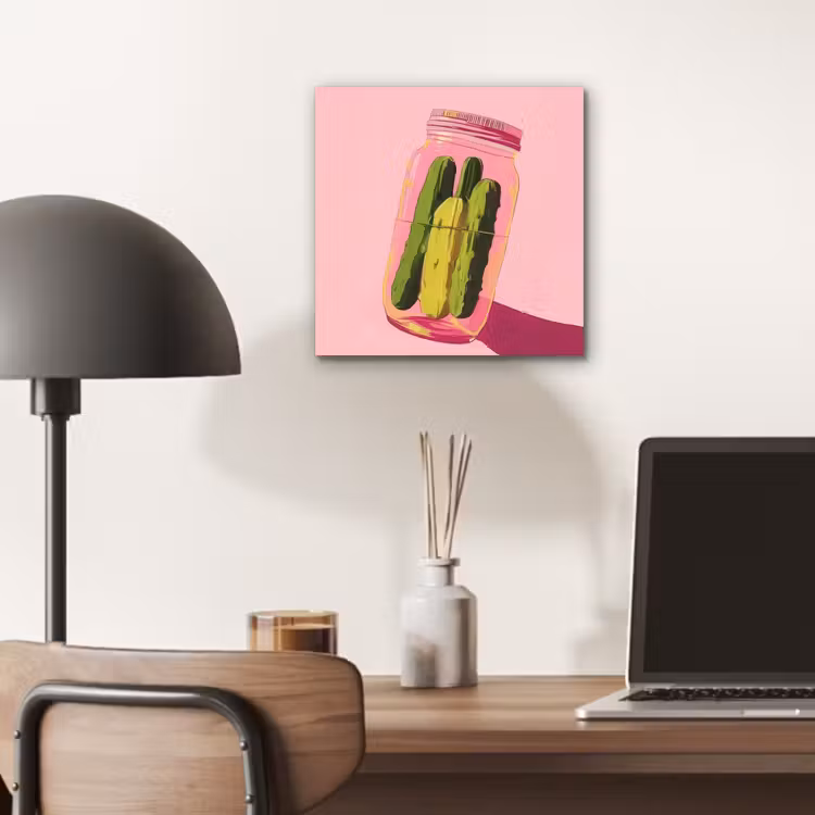 Augurken - Pot - Schaduw - Roze aluminium wit klein -sfeer5
