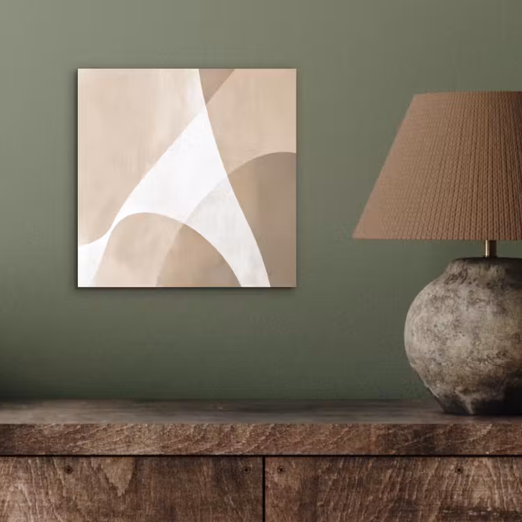 Vloeiende vlakken - Harmonieus - Golvend aluminium wit klein -sfeer2